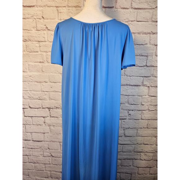 Shadowline Women's Petals Gown Full Length Sky Blue Size Small - Picture 6 of 8